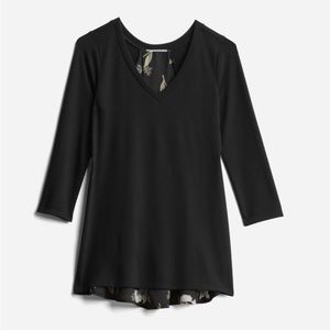 Kaileigh Alante Woven Back Knit Top